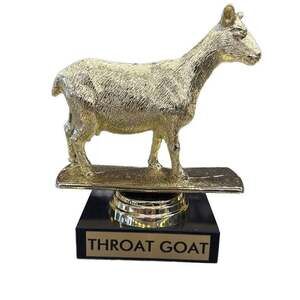 GOAT Greatest Of All Time Gold Trophy